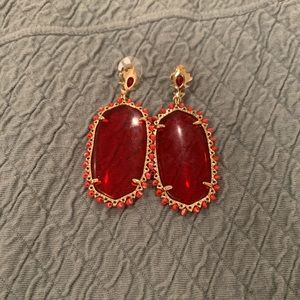 Kendra Scott red earrings